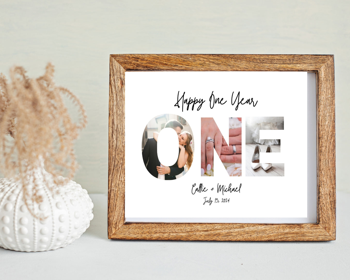 Happy One Year Anniversary Gift - Customizable