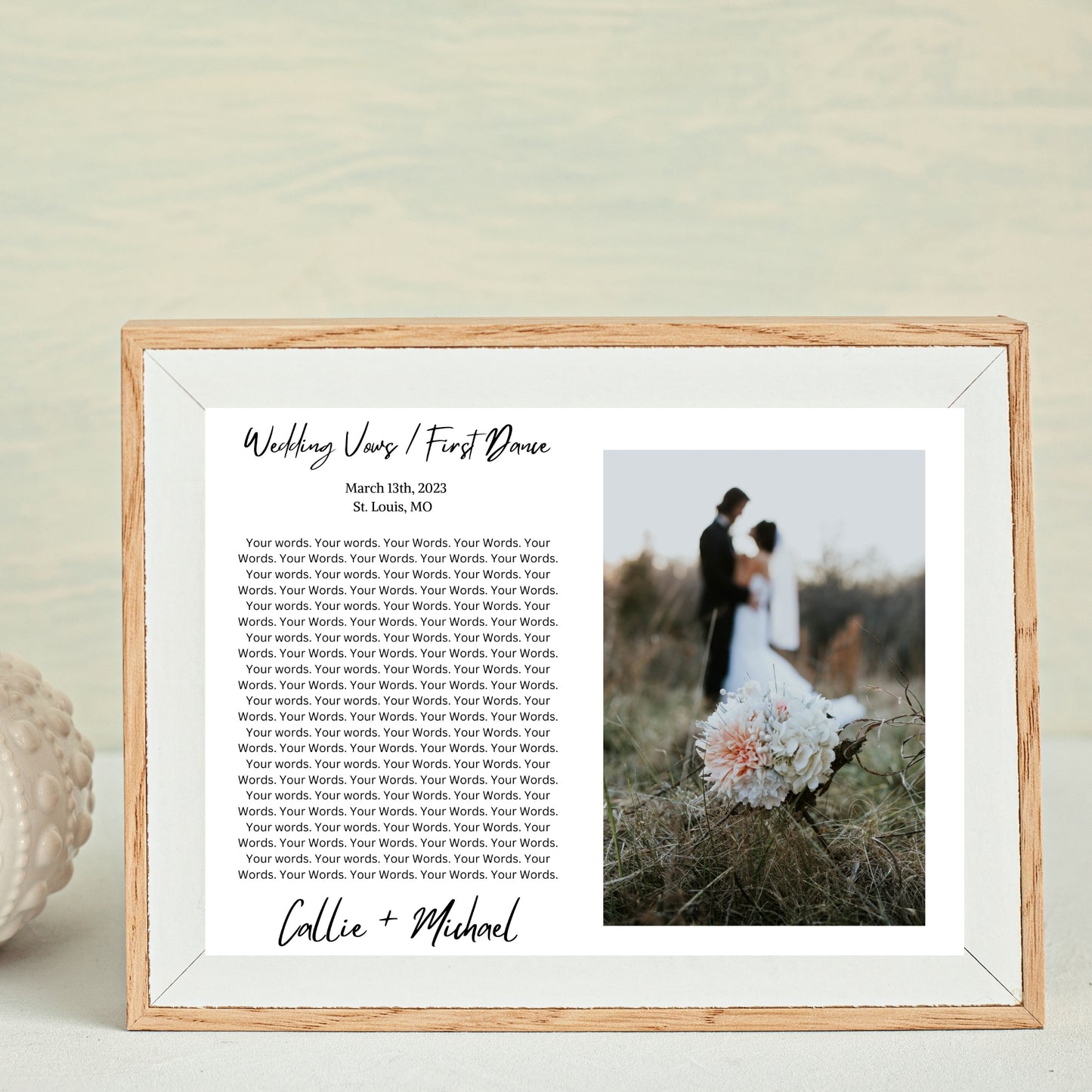 Wedding Vows / First Dance - Customizable